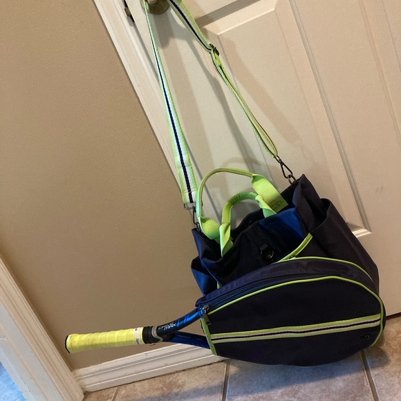 Prenelove Tofino Tennis Bag - Navy Neon, Weatherproof - Picture 2 of 5